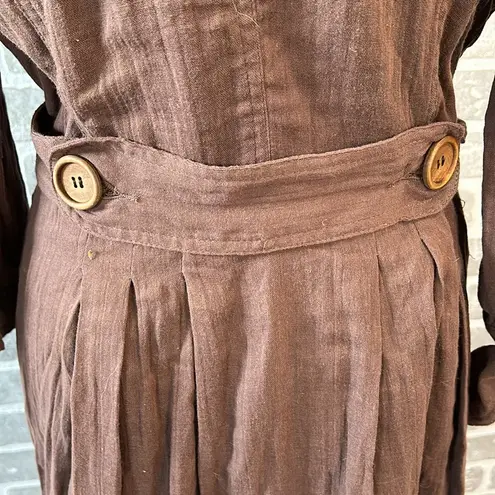 Scarlett Scarlet of Sweden | Cocoa Colored Coat |100% Cotton | Belt | Size Large | NWT