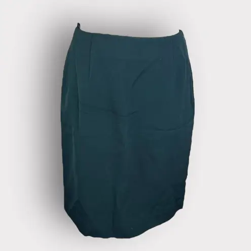 Jones New York  | Vintage 90s Emerald Green Wool Pencil Skirt I 8