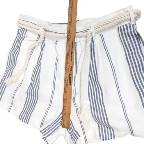 Polo Ralph Lauren Striped Linen Shorts with Rope Belt 12