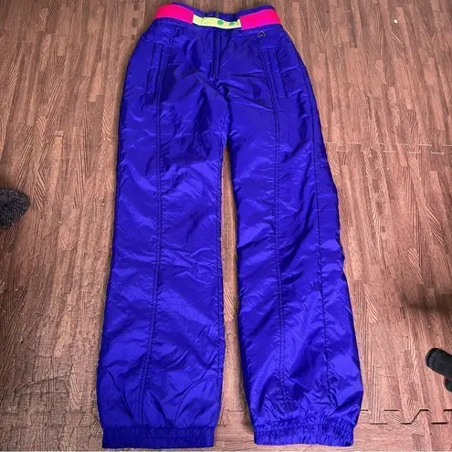 Obermeyer Vintage 90s‎  Bright On Purple Snowboard Ski Snow Pants Size 10