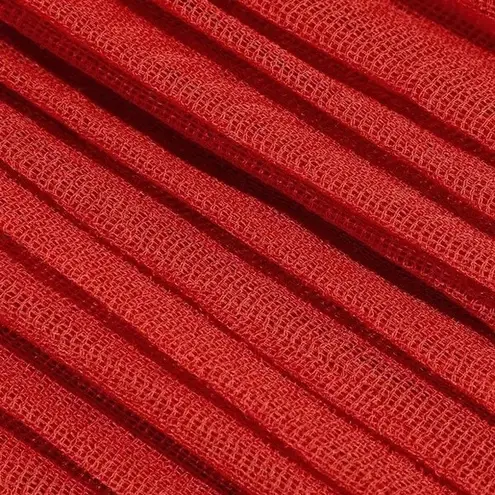 Altuzarra NWT Mari Pleated Gauze Dress Windsor Red Womens Size 44 IT | 10 US NEW