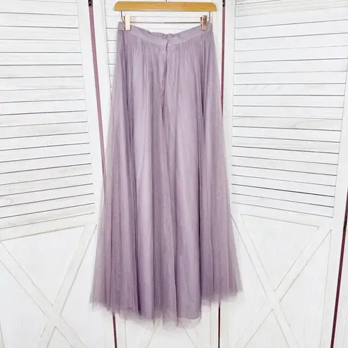 Revelry Skylar Tulle Maxi Skirt Wisteria Mauve Purple Size 6