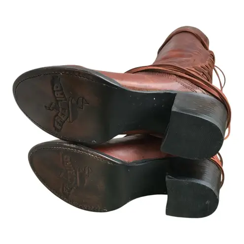 Freebird Coal Tall distressed finish leather in Brown/Cognac. SZ.9 Brown