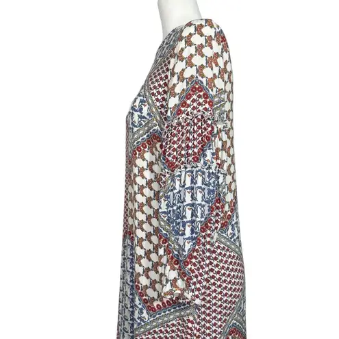 WAYF Anthropologie Dress S Patchwork Cottage Peasant Boho Shift Balloon Sleeve