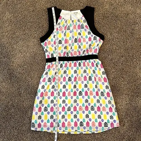 Daniel Rainn birdcage print sleeveless dress size large