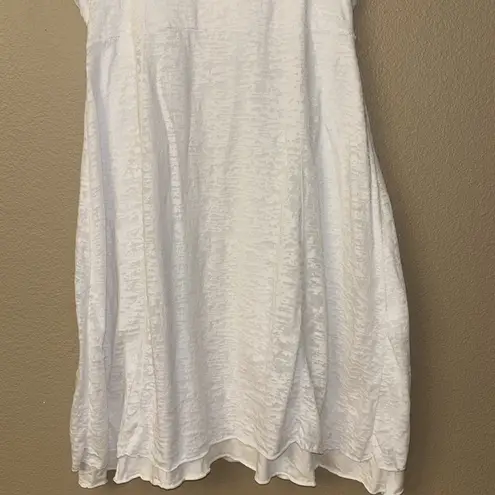 Soybu  Size LARGE White Burnout Racerback Sundress Athletic Sports Summer