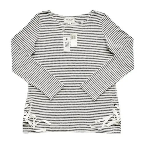 Max Studio  WEEKEND | Striped French Terry Top