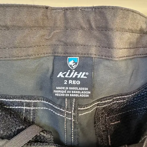 Kuhl Women's Kliffside Convertible Pants Hiking Outdoors in Koal (grey) sz 2