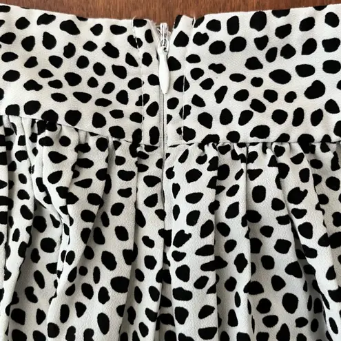 Melrose with Love B&W Spotted Wide Leg Pants Black Size L