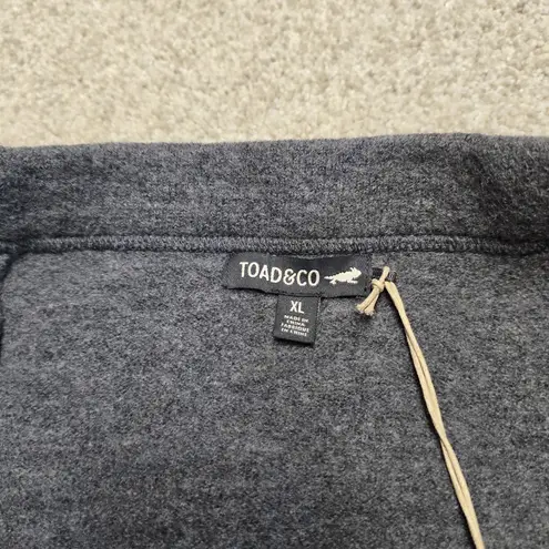 Toad & Co Heartfelt Sweater Mini Skirt Merino Wool Womens Whimsigoth Grunge XL Gray