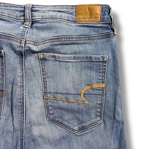 American Eagle  Womens Denim Blue Jeans Jeggings Super Hi Rise Super Stretch 8XS