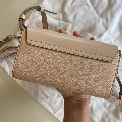 Chloé Chloe Mini Faye calfskin shoulder Crossbody Bag cement pink