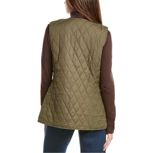 Barbour NWT x Ganni Collab Betty Reversible Vest Green size US10 UK14