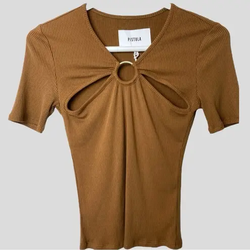 Pistola NWT Top Tank Cutaway Shoulders O Ring Women’s X-Small Boho Retro…