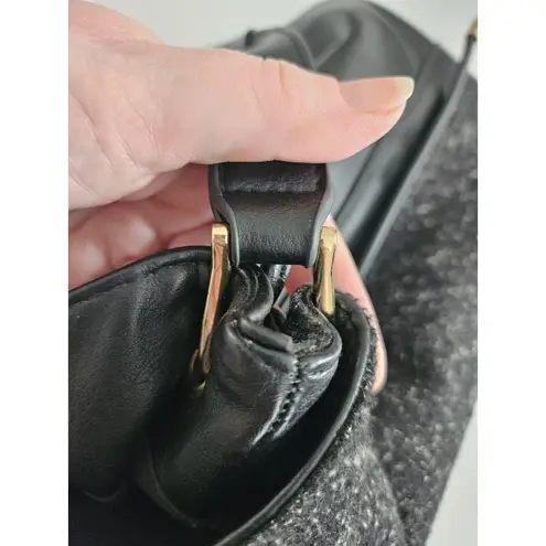 Coco + Carmen Tweed Black And Gold Shoulder Bag Used Once Or Twice