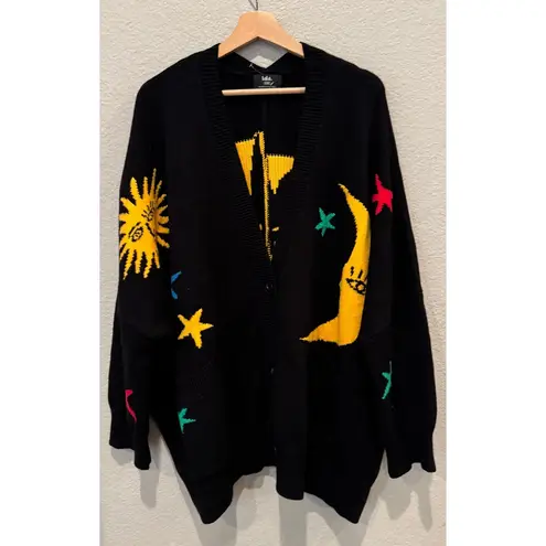 Dressed in Lala Child of the Universe Oversized Cardigan Size S/M Black - Image 14