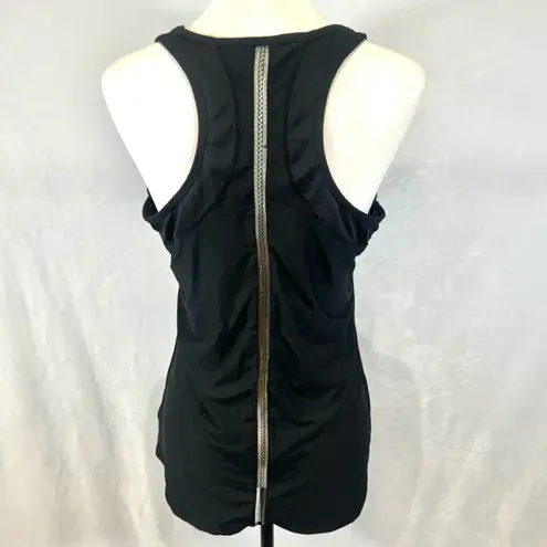 Avia  black shirred racer back active tank top size medium