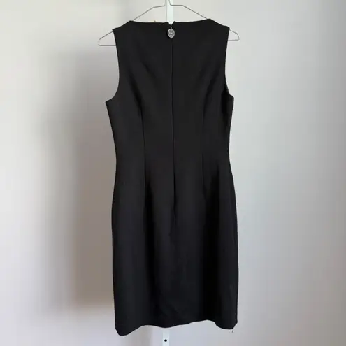 Elie Tahari Black Sleeveless Sheath Dress Work Career Cocktail Party size M