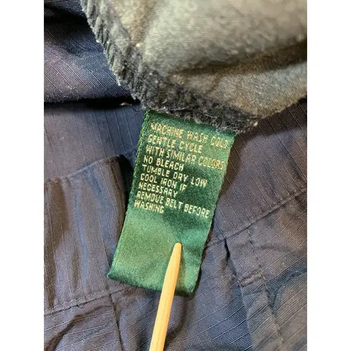 Ralph Lauren Lauren  Utility Pants Women 12P Blue Ripstop Adjustable‎ Snap Hem