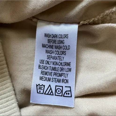 Woman Within écru cargo pants, size 12W petite