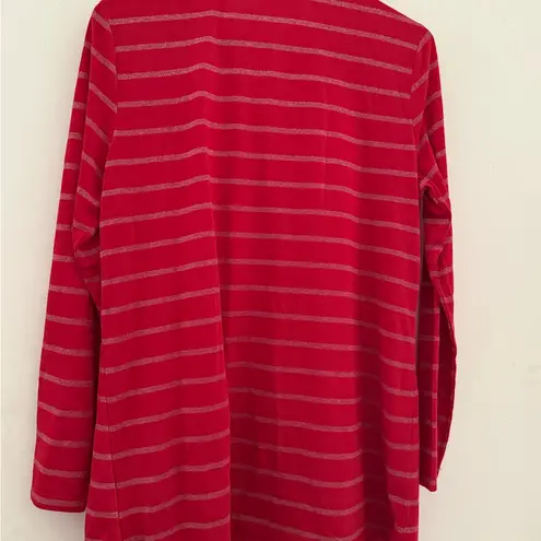 White Stag  Red and Metallic Striped Cardigan Set - Image 6