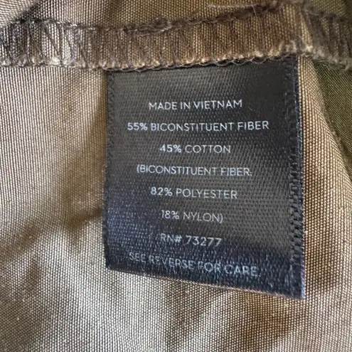 Simply Vera Vera Wang Olive Green Trench Coat Anorak Utility Jacket Petite XL