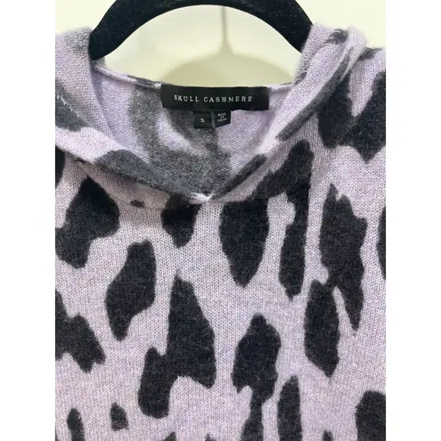 Skull Cashmere 360 Cashmere Carson Hoodie Wisteria & Charcoal Skull Sz S