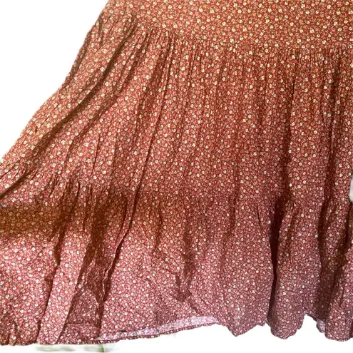 Christy Dawn Dress Emilia Floral Midi Cotton Rooibos Harvest S EUC