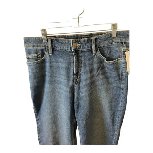 French Connection Essentials Women's High Rise Straight Jeans Dark Wash Size 14 Blue