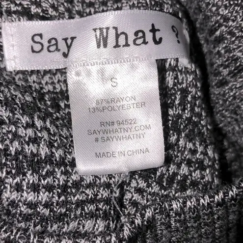 Say What? Say What size small grey mock neck mini sweater dress
