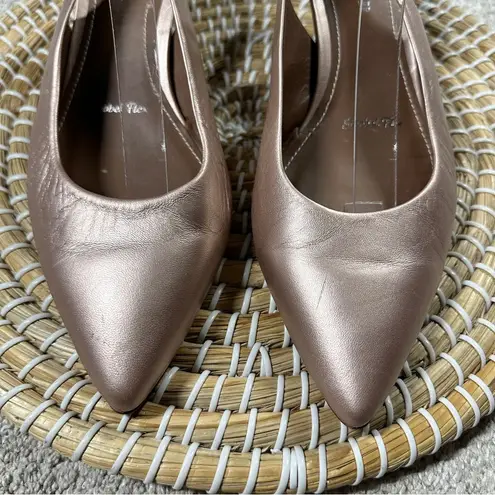 Donald J. Pliner Women’s Rimma Leather Slingback Heels Shoes in Blush Pink 11