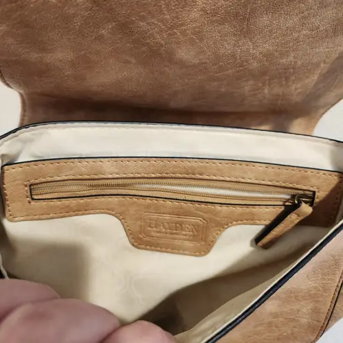 Hayden Harnett Tan Cross Body Bag Handbag Distressed