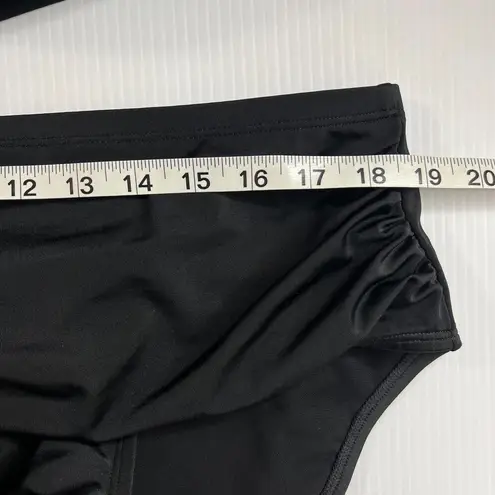 Cacique Swim by Black Swimsuit One Piece Cut out Swim Suit One Shoulder 20 NWT