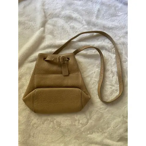 Coach Vintage  Leather Sonoma Pull Through Handles Bucket Bag Crossbody GUC Tan