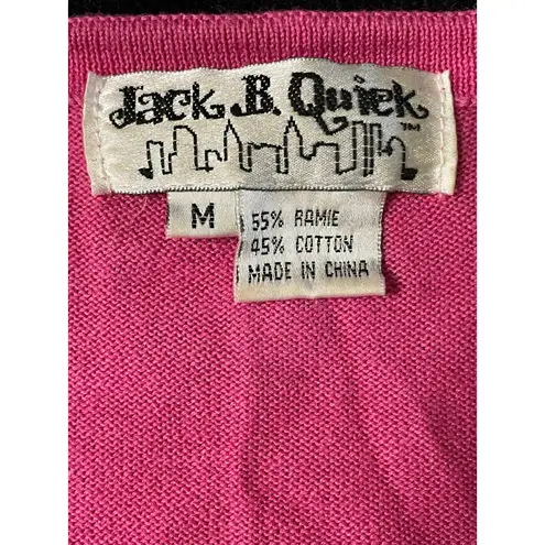 Jack B Quick 90s Pink Perfume Knit Cardigan size Medium