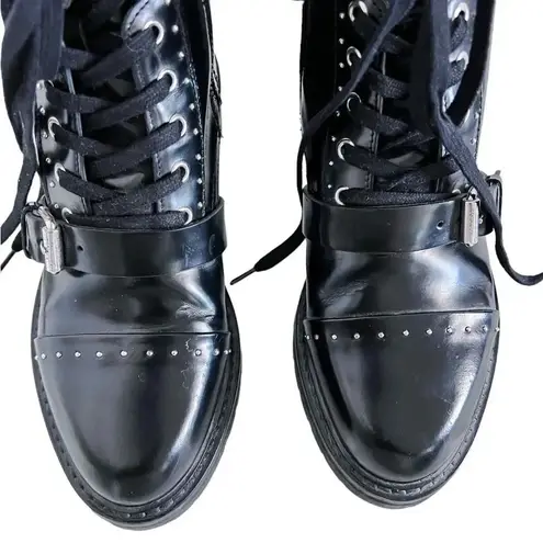 All Saints Women's Leather Donita Lace Up Boots size 36