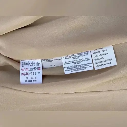 Max Mara leather jacket ruffle collar size 4