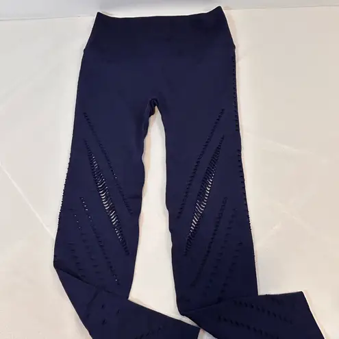 Victoria Sport Tight Navy Blue Leggings with Cutout Design Women’s Size Small