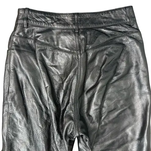 LPA Revolve Black 100% Leather High Rise Lined Slim Tapered Leg Pants Size S