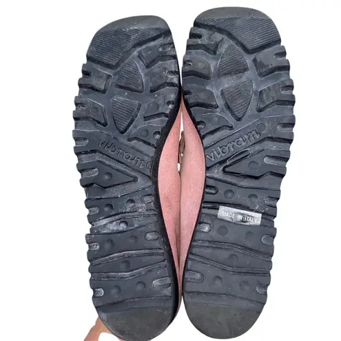 Sesto Meucci Women's Pink Suede Loafers with Metal Bit Casual Flats 8.5 N