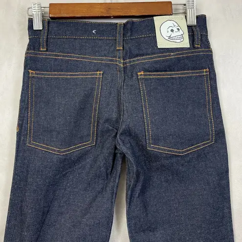 Cheap Monday Jeans Womens 25 Narrow Unwash Low Rise Dark Wash Grunge Street