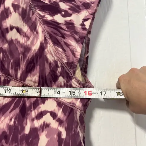 Duluth Cap Sleeve Top With Built in Bra swimsuit top size 12 Purple