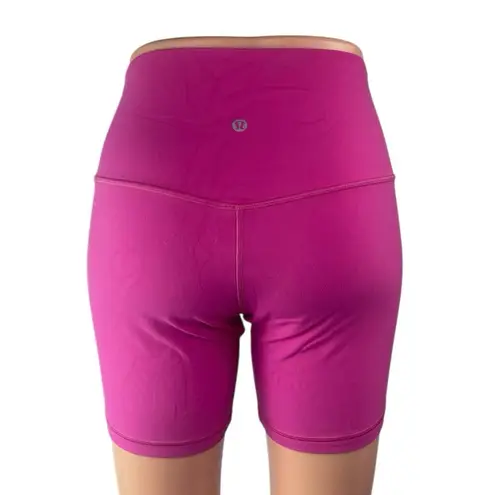 Lululemon Align Purple Vivid Plum High Rise Yoga Workout Athletic Biker Shorts 6