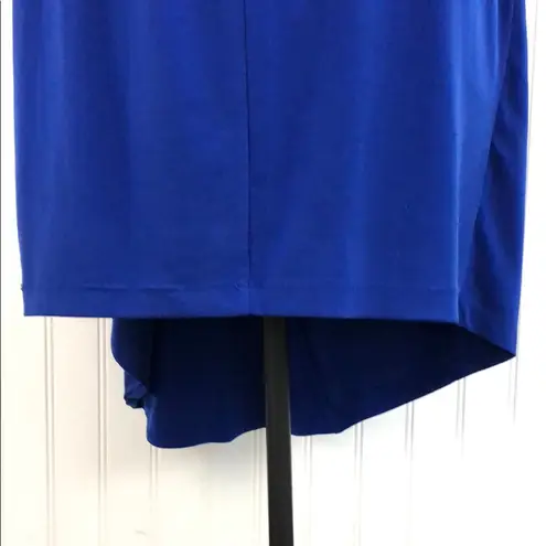 Valerie Bertinelli Blue Asymmetrical Dress