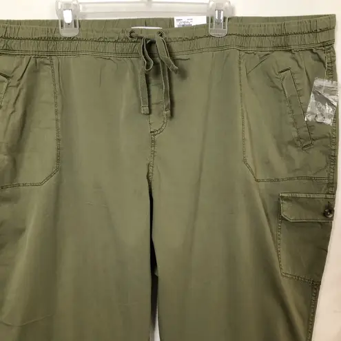 Sonoma  Capris Size 30W Womens Khaki Green Pull On Good For Life Relaxed Fit New - Image 13