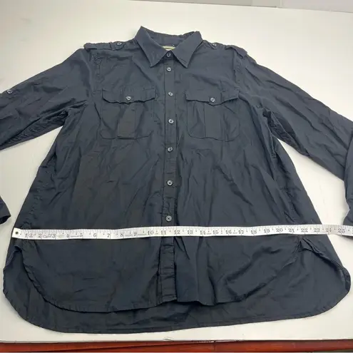 Denim & Supply Ralph Lauren Ralph Lauren Denim & Supply RL Expedition XL Shirt Top Black Cotton Tab Sleeve