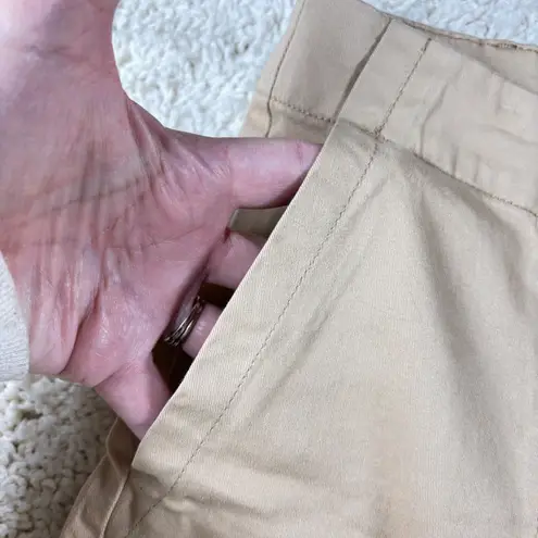 Telluride Clothing Company Khaki Cargo Shorts Women Sz14 Utility Pockets Button Tan Size 14