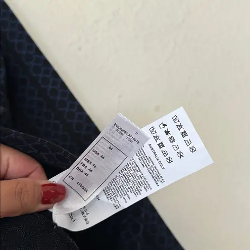 Emporio Armani Asymmetric Knit Jersey Zip-Front Jacket Size 44