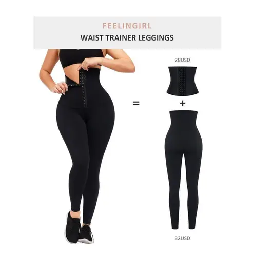 NEW Leggings Bodyshaper Corset Waist Trainer Compression Pants XL