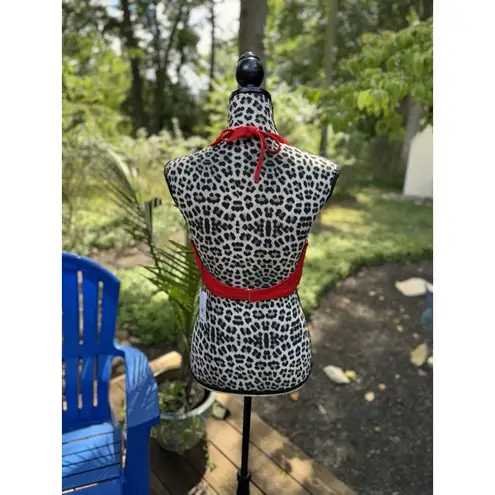 Women's Elastic Trim Triangle Bikini Top Shade & Shore Red size 38D Halter New